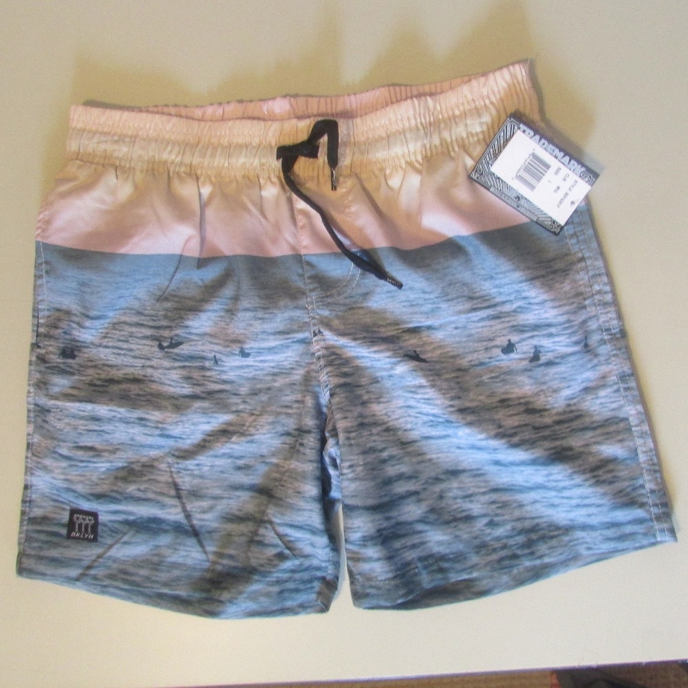 NEW Boy's Swim Trunks/Shorts Ocean Water Blue